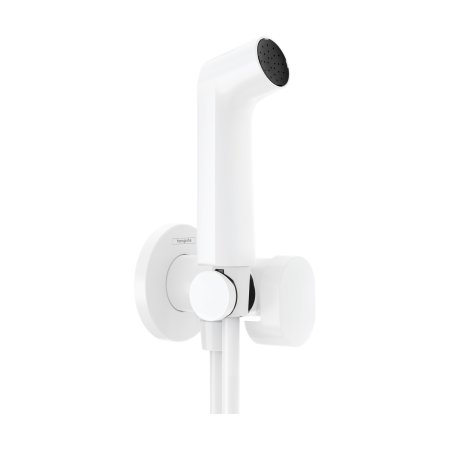 Hansgrohe Zaw&oacute;r Bidette 1 jet S EcoSmart dla wody zimnej z uchwytem i wężem prysznicowym 125 cm biały mat 29230700