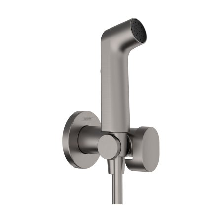 Hansgrohe Zaw&oacute;r Bidette 1 jet S EcoSmart dla wody zimnej z uchwytem i wężem prysznicowym 125 cm czarny chrom szczotkowany 29230340