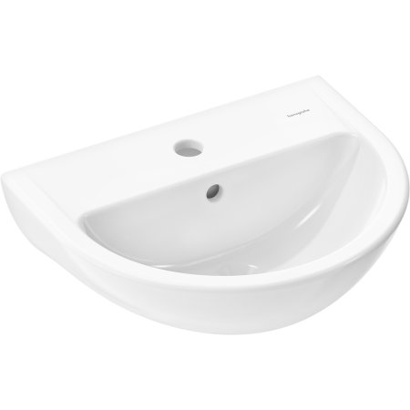 Hansgrohe GladeLake S umywalka wisząca 45 x 37 cm z otworem na baterię z przelewem Biały 60100450