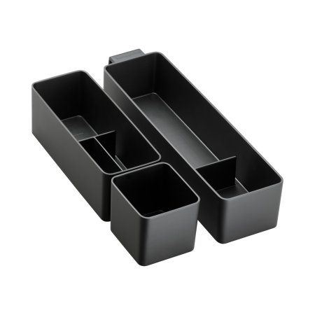 Hansgrohe IntraStoris Zestaw pojemnik&oacute;w podstawowych 10x34.5 cm czarny mat 54224670