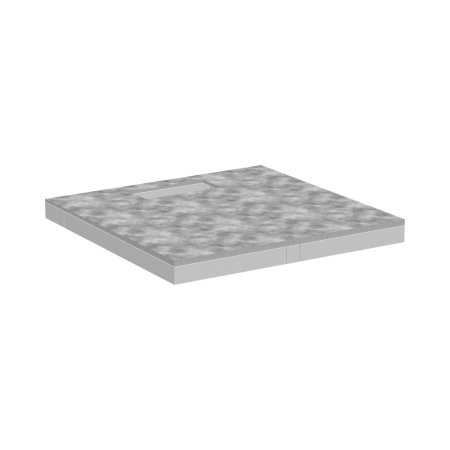 Hansgrohe RainDrain Board Brodzik podpłytkowy 100x100 cm z zestawem instalacyjnym 56256000