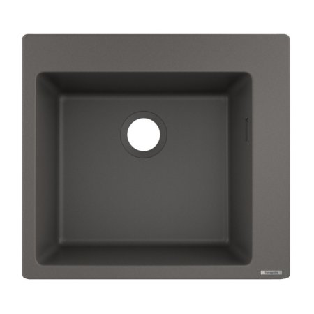 Hansgrohe S51 Zlewozmywak kompozytowy jednokomorowy 56x51 cm kamienna szarość 43312290