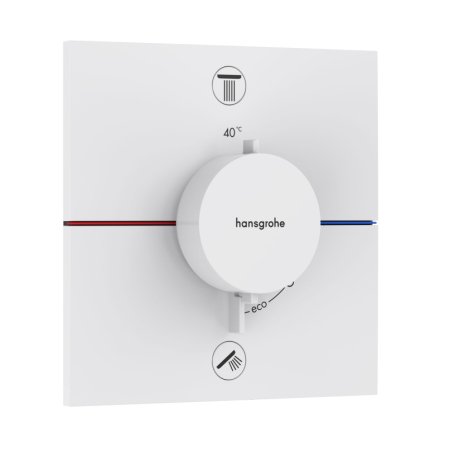 Hansgrohe ShowerSelect Comfort E Bateria wannowo-prysznicowa podtynkowa termostatyczna biały mat 15578700