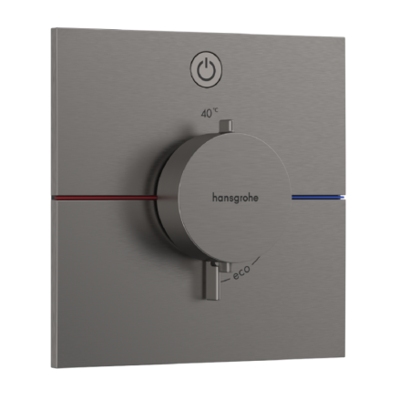 Hansgrohe ShowerSelect Comfort E Bateria prysznicowa termostatyczna podtynkowa czarny chrom szczotkowany 15571340