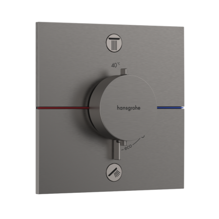 Hansgrohe ShowerSelect Comfort E Bateria wannowo-prysznicowa termostatyczna podtynkowa czarny chrom szczotkowany 15572340