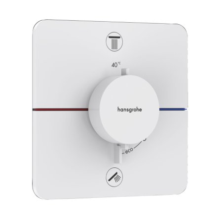 Hansgrohe ShowerSelect Comfort Q Bateria wannowo-prysznicowa podtynkowa termostatyczna biały mat 15583700