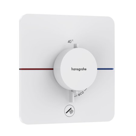 Hansgrohe ShowerSelect Comfort Q Bateria prysznicowa podtynkowa termostatyczna biały mat 15589700