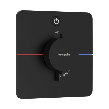 Hansgrohe ShowerSelect Comfort Q Bateria prysznicowa podtynkowa termostatyczna czarny mat 15581670