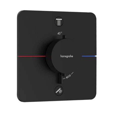 Hansgrohe ShowerSelect Comfort Q Bateria wannowo-prysznicowa podtynkowa termostatyczna czarny mat 15586670