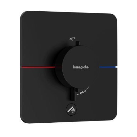 Hansgrohe ShowerSelect Comfort Q Bateria prysznicowa podtynkowa termostatyczna czarny mat 15589670