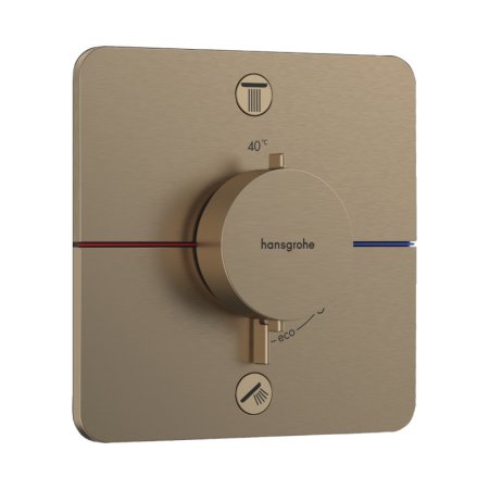 Hansgrohe ShowerSelect Comfort Q Bateria wannowo-prysznicowa podtynkowa termostatyczna brąz szczotkowany 15586140