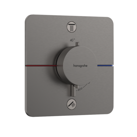 Hansgrohe ShowerSelect Comfort Q Bateria wannowo-prysznicowa termostatyczna podtynkowa czarny chrom szczotkowany 15583340