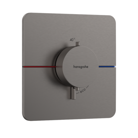 Hansgrohe ShowerSelect Comfort Q Bateria wannowo-prysznicowa termostatyczna podtynkowa czarny chrom szczotkowany 15588340
