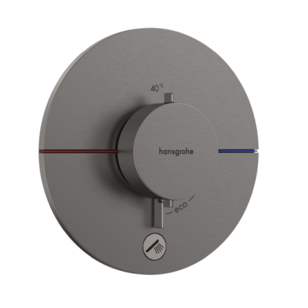 Hansgrohe ShowerSelect Comfort S Bateria prysznicowa termostatyczna podtynkowa czarny chrom szczotkowany 15562340