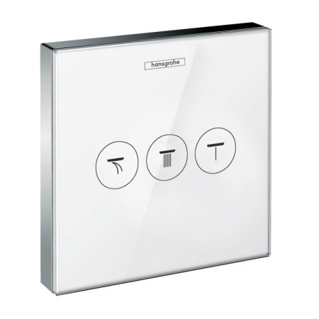 Hansgrohe ShowerSelect Glass Zawór odcinający podtynkowy biały/chrom 15736400