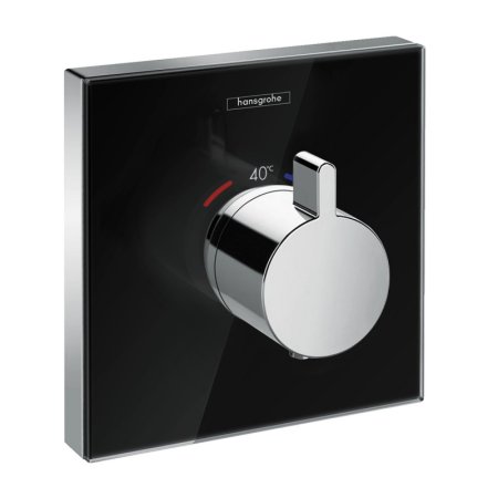 Hansgrohe ShowerSelect Glass Bateria wannowo-prysznicowa podtynkowa termostatyczna czarny/chrom 15734600