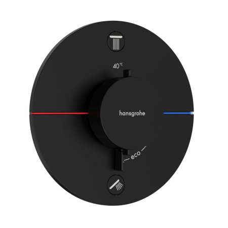 Hansgrohe ShowerSelect S Bateria wannowo-prysznicowa podtynkowa termostatyczna czarny mat 15556670