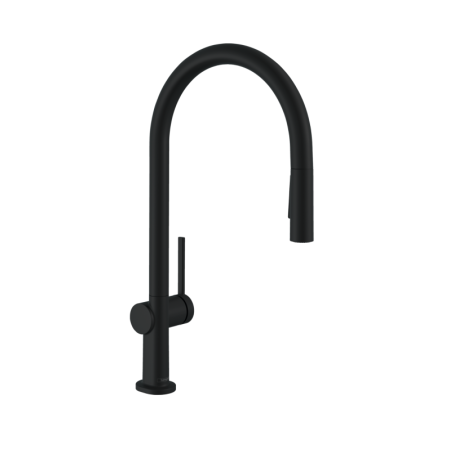 Hansgrohe Talis M54 Bateria kuchenna wysoka z wyciąganą wylewką czarny mat 72800670