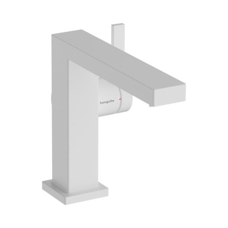 Hansgrohe Tecturis E Bateria umywalkowa Fine CoolStart Ecosmart+ z korkiem klik klak biały mat 73023700