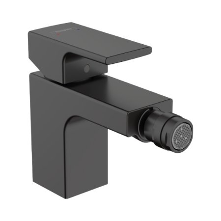 Hansgrohe Vernis Shape Bateria bidetowa z metalowym korkiem czarny mat 71219670