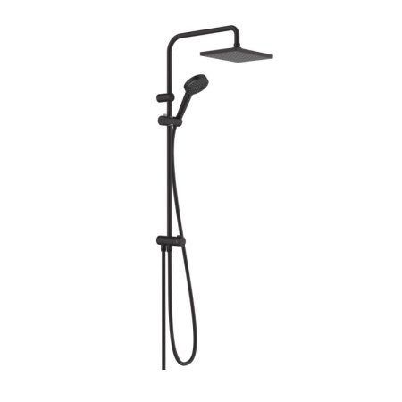 Hansgrohe Vernis Shape Zestaw prysznicowy natynkowy z deszczownicą czarny mat 26282670
