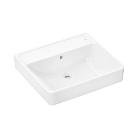 Hansgrohe Xanuia Q Umywalka wisząca 55 x 48 cm bez otworu na baterię z przelewem Biały 60235450