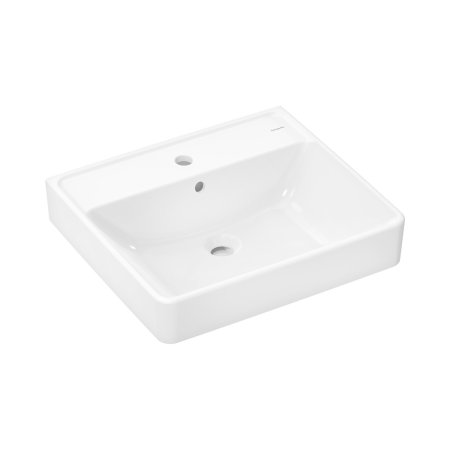 Hansgrohe Xanuia Q Umywalka wisząca 55 x 48 cm z otworem na baterię z przelewem SmartClean Biały 61009450