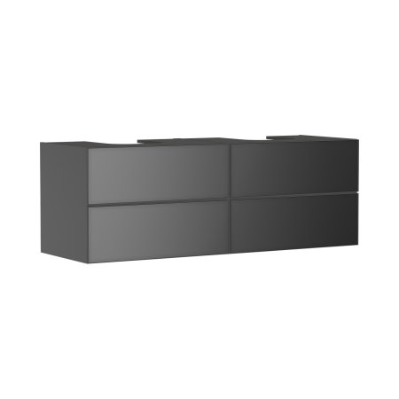 Hansgrohe Xevolos E Szafka pod 2 szlifowane umywalki wpuszczane w blat/nablatowe z 4 szufladami 157x55 cm szary łupek mat 54201770