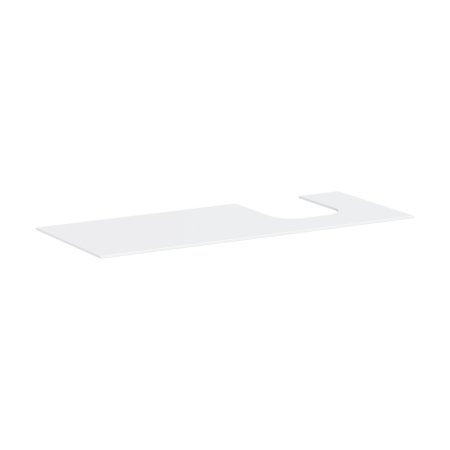 Hansgrohe Xevolos E Blat 137x55 cm z wycięciem po prawej stronie pod umywalkę wpuszczaną szlifowaną biały mat 54206700