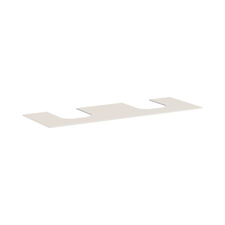 Hansgrohe Xevolos E Blat 157x55 cm z wycięciami pod 2 umywalki wpuszczane szlifowaną piaskowy beż mat 54211780