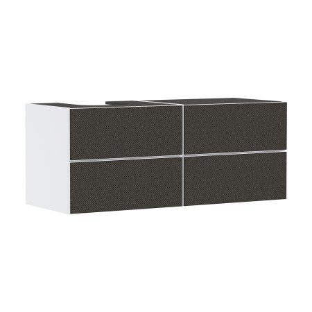 Hansgrohe Xevolos E Szafka pod szlifowaną umywalkę wpuszczaną w blat/nablatową po lewej stronie z 4 szufladami 137x55 cm biały mat 54236660