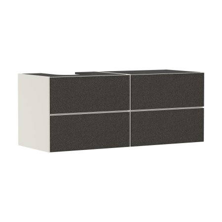 Hansgrohe Xevolos E Szafka pod szlifowaną umywalkę wpuszczaną w blat/nablatową po lewej stronie z 4 szufladami 137x55 cm piaskowy beż mat 54237660