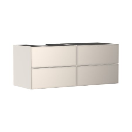 Hansgrohe Xevolos E Szafka pod szlifowaną umywalkę wpuszczaną w blat/nablatową po lewej stronie z 4 szufladami 137x55 cm piaskowy beż mat 54237790