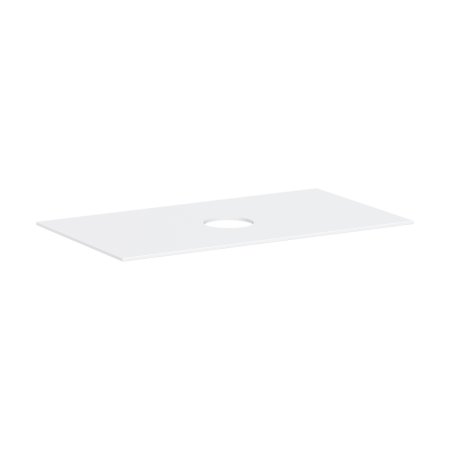 Hansgrohe Xevolos E Blat 98x55 cm z wycięciem na środku pod umywalkę nablatową bez otworu na baterię biały mat 54329700