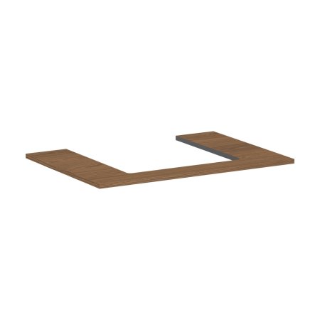 Hansgrohe Xilesa E Blat 78x55 cm z wycięciem na środku pod umywalkę wpuszczaną szlifowaną kaszmirowy dąb 54269550