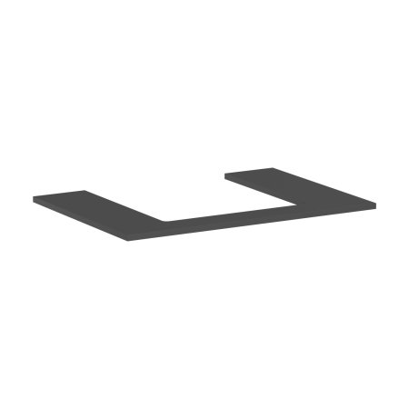 Hansgrohe Xilesa E Blat 78x55 cm z wycięciem na środku pod umywalkę wpuszczaną szlifowaną szary łupek mat 54269760