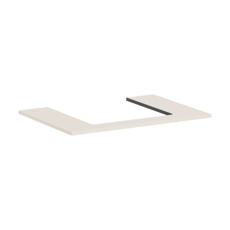 Hansgrohe Xilesa E Blat 78x55 cm z wycięciem na środku pod umywalkę wpuszczaną szlifowaną piaskowy beż mat 54269780