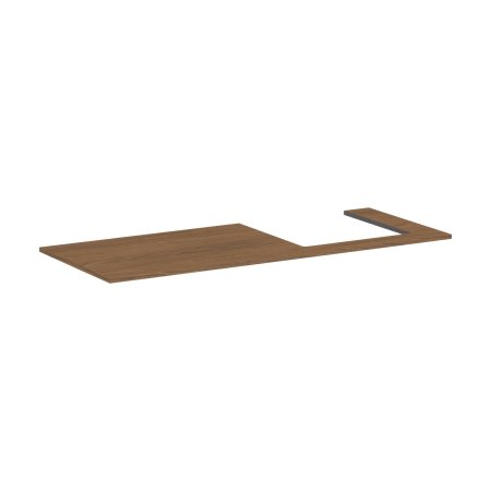 Hansgrohe Xilesa E Blat 137.5x55 cm z wycięciem po prawej stronie pod umywalkę wpuszczaną szlifowaną kaszmirowy dąb 54273550