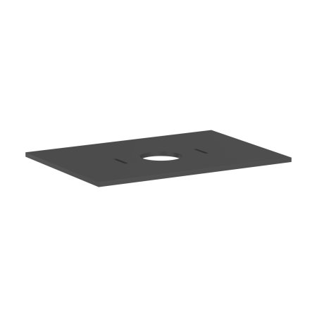 Hansgrohe Xilesa E Blat 78x55 cm z wycięciem na środku pod umywalkę nablatową bez otworu na baterię szary łupek mat 54275760