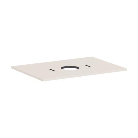 Hansgrohe Xilesa E Blat 78x55 cm z wycięciem na środku pod umywalkę nablatową bez otworu na baterię piaskowy beż mat 54275780