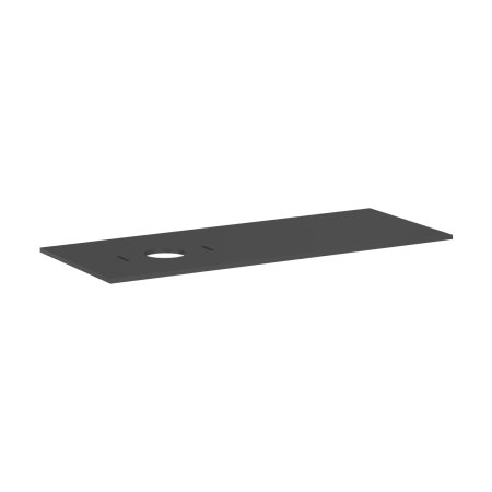 Hansgrohe Xilesa E Blat 137.5x55 cm z wycięciem po lewej stronie pod umywalkę nablatową bez otworu na baterię szary łupek mat 54278760