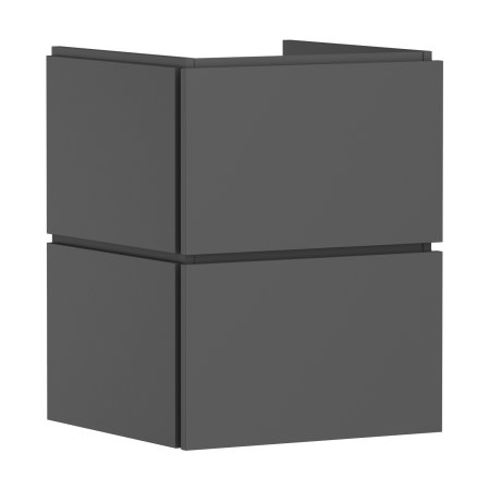 Hansgrohe Xilesa E Szafka pod małą umywalkę wiszącą PushOpen 48x47 cm szary łupek mat 54291760