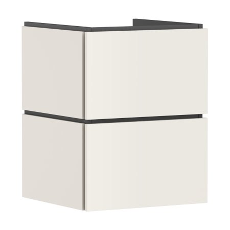 Hansgrohe Xilesa E Szafka pod małą umywalkę wiszącą PushOpen 48x47 cm piaskowy beż mat 54291780