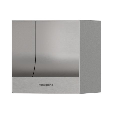 Hansgrohe XtraStoris Original Wnęka ścienna na papier toaletowy 15x15x14 cm stal szlachetna szczotkowana 56065800