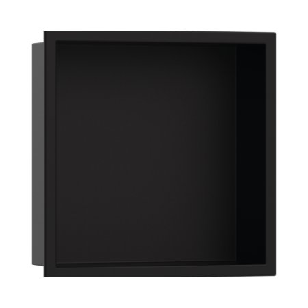 Hansgrohe XtraStoris Original Wnęka ścienna z ozdobną ramką 30x30x7 cm czarny mat 56093670