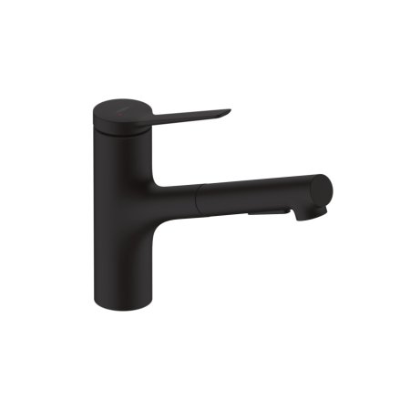 Hansgrohe Zesis M33 Bateria kuchenna podokienna z wyciąganą wylewką czarny mat 74821670