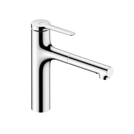 Hansgrohe Zesis M33 Bateria kuchenna z wyciąganą wylewką chrom 74822000