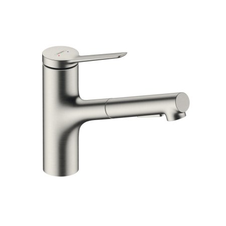 Hansgrohe Zesis M33 Bateria kuchenna podokienna z wyciąganą wylewką stal szlachetna 74821800