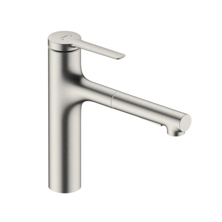 Hansgrohe Zesis M33 Bateria kuchenna z wyciąganą wylewką stal szlachetna 74822800