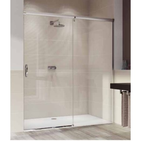 Huppe Aura Elegance Drzwi przesuwne 90-200x120-200 cm na wymiar prawe profile srebrny połysk szkło przezroczyste z powłoką AntiPlaque 401580092322